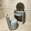 Italian Minimalist Dressing Table with Stool