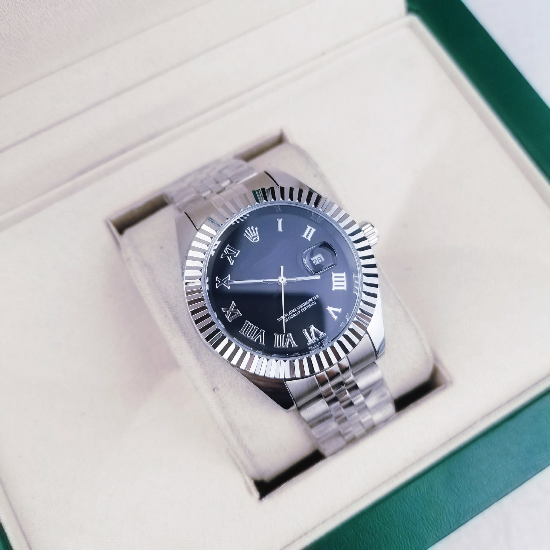 Automatic Mechanical Mens Watch with Luminous Display