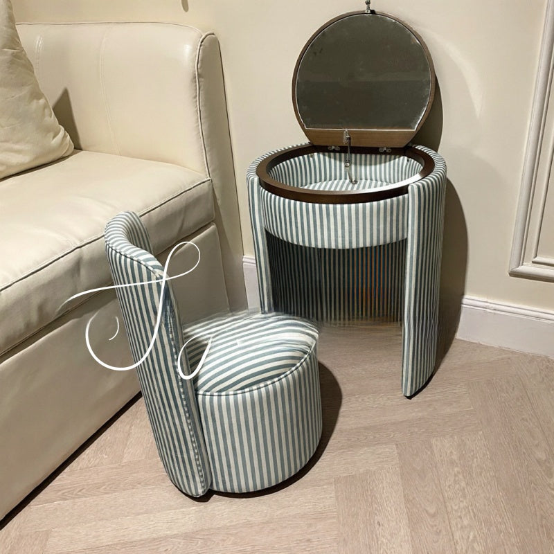 Italian Minimalist Dressing Table with Stool