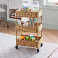 Nordic Wheeled Straw Storage Rack