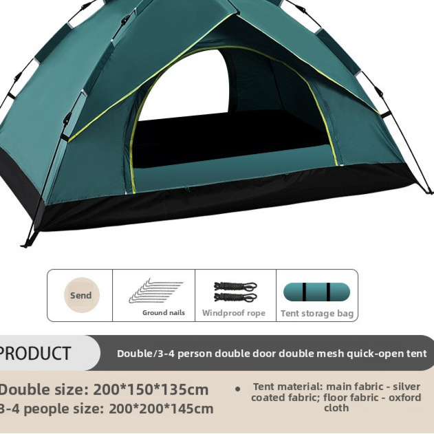 Portable Quick Open Camping Tent
