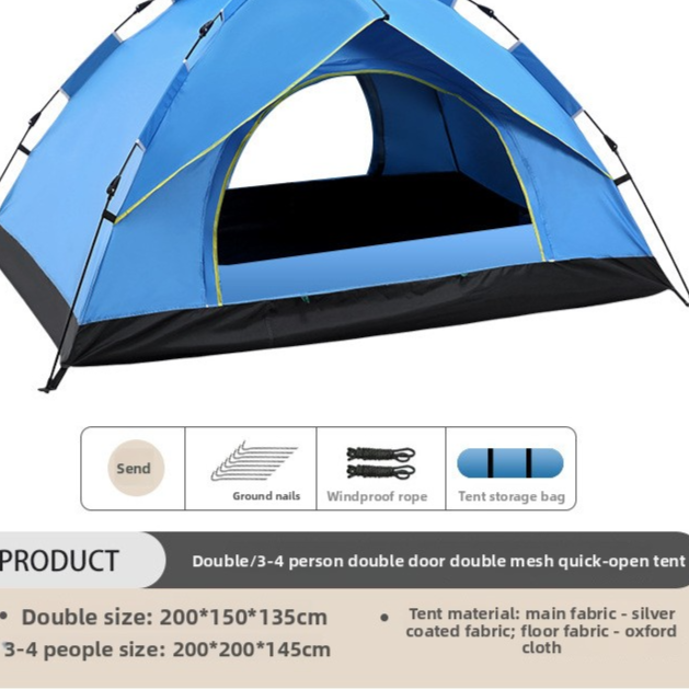 Portable Quick Open Camping Tent